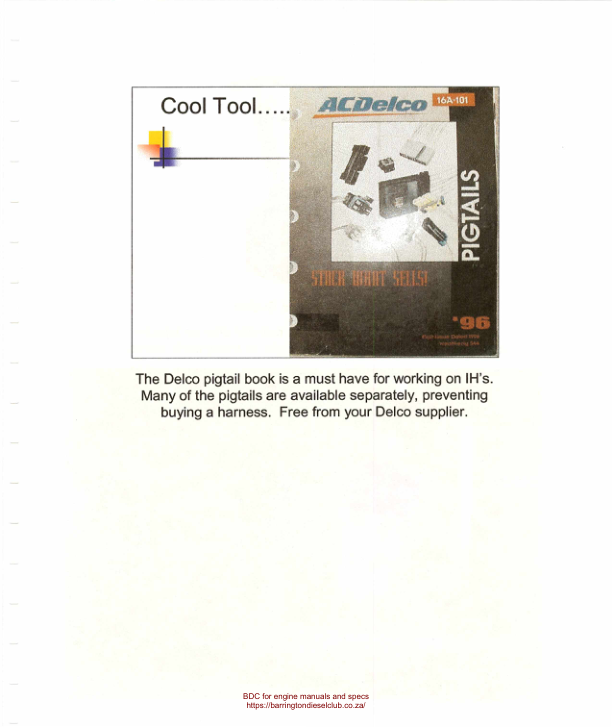 Navistar International DT466E 530E Diesel Engine Service Manual - Image 12