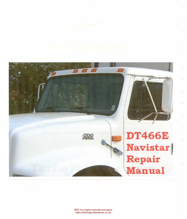 Navistar International DT466E 530E Diesel Engine Service Manual - Image 3