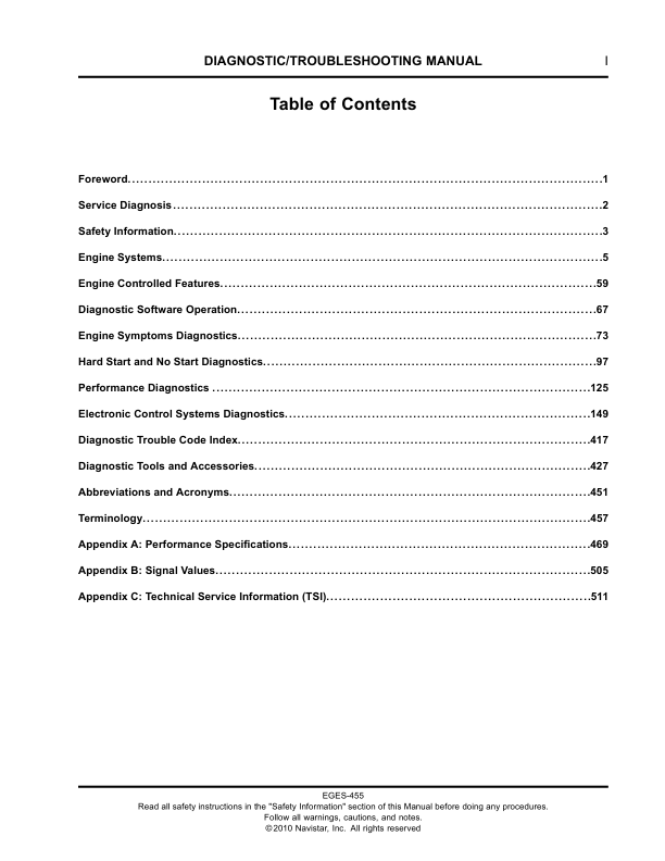 Navistar MaxxForce DT9 DT10 2010 Diagnostic Service Manual - Image 3