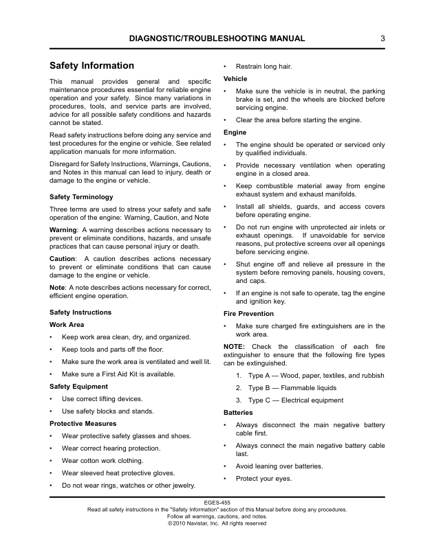 Navistar MaxxForce DT9 DT10 2010 Diagnostic Service Manual - Image 6