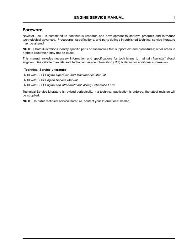 Navistar N13 Engine Service Manual 2015 - Image 4