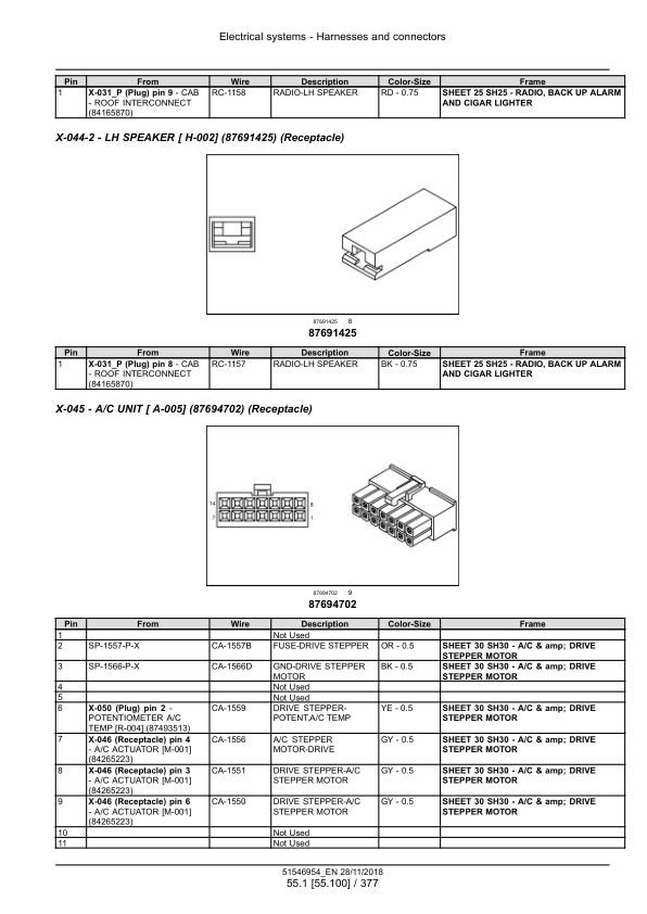 New Holland Farmlift 633 636 737 742 935 Stage IV Telescopic Handler Service Manual - Image 8