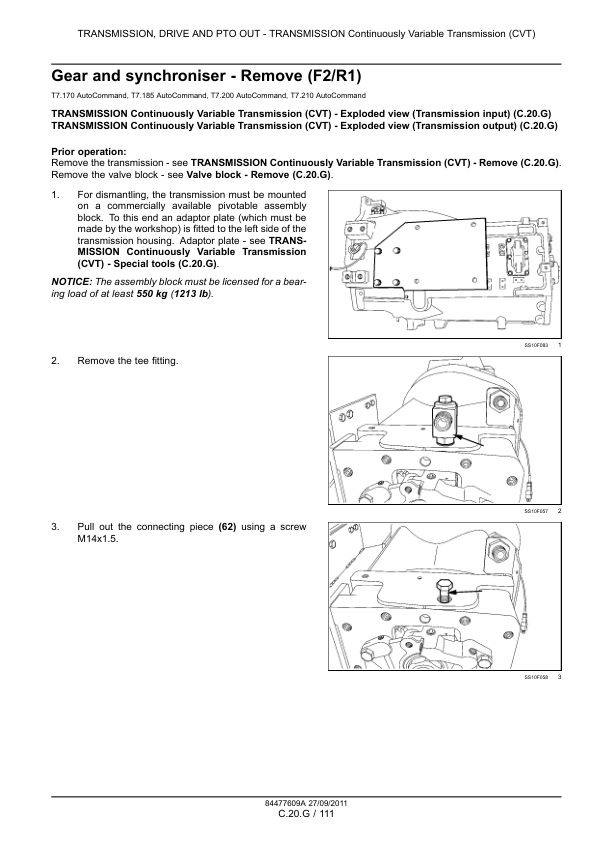 New Holland T7.170 T7.185 T7.200 T7.210 Auto Command Tractors Service Manual - Image 10