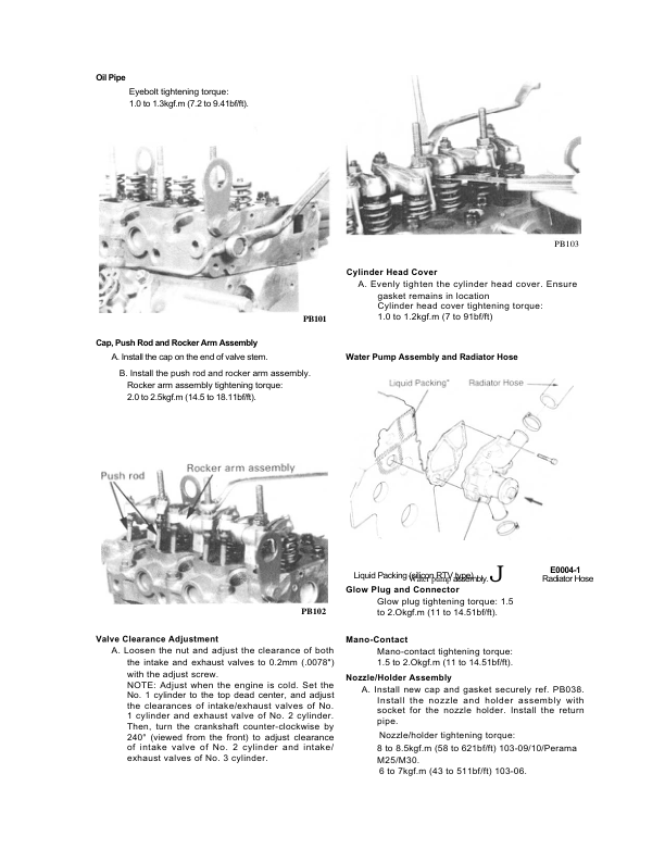 Perkins 100 Series 103-06 103-09 103-10 M25 M30 Engines Workshop Manual - Image 11