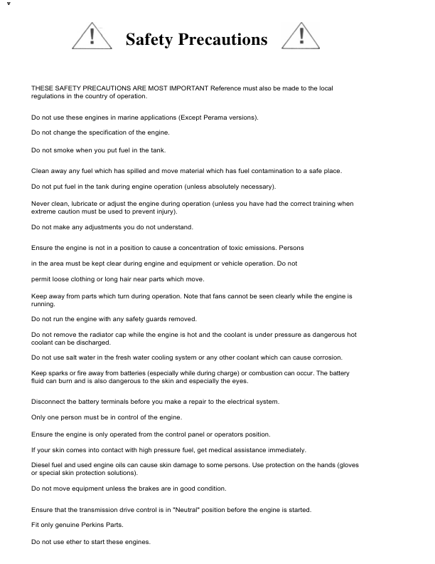 Perkins 100 Series 103-06 103-09 103-10 M25 M30 Engines Workshop Manual - Image 6