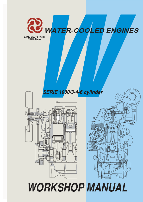 Same Deutz-Fahr 1000 Series Water Cooled Engines Workshop Manual - Image 2
