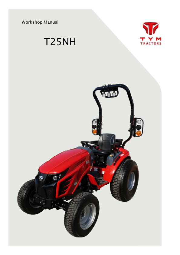 TYM T25NH Tractor Workshop Manual - Image 2