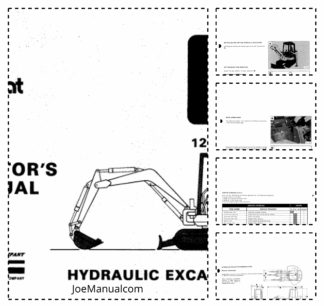 Bobcat 100 Excavator Operation and Maintenance Manual 12001