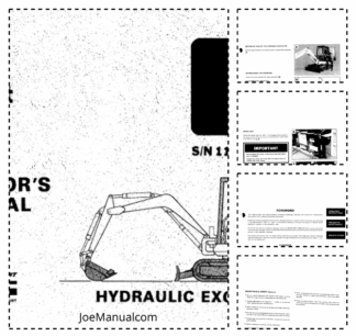 Bobcat 116 Excavator Operation and Maintenance Manual 11999