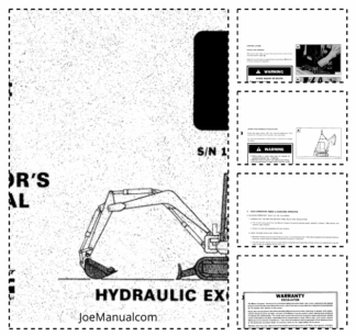 Bobcat 116 Excavator Operation and Maintenance Manual 12001