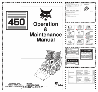 Bobcat 450 Skid Steer Loader Operation and Maintenance Manual