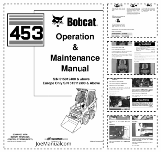 Bobcat 453 Skid Steer Loader Operation and Maintenance Manual 5150 1551 2004y