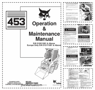 Bobcat 453 Skid Steer Loader Operation and Maintenance Manual 5150