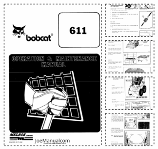 Bobcat 611 Skidsteer Loader Operation and Maintenance Manual
