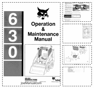 Bobcat 630 Skidsteer Loader Operation and Maintenance Manual