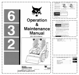 Bobcat 632 Skid Steer Loader Operation and Maintenance Manual 15319