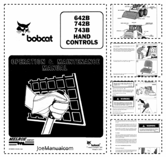 Bobcat 642B 742B 743B Skidsteer Loader Operation and Maintenance Manual