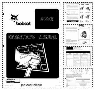 Bobcat 642B Skidsteer Loader Operation and Maintenance Manual
