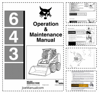 Bobcat 643 Skidsteer Loader Operation and Maintenance Manual