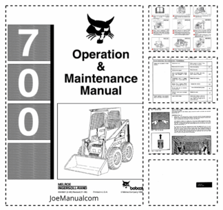 Bobcat 700 Skid Steer Loader Operation and Maintenance Manual