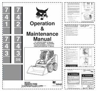 Bobcat 740 Series Skid Steer Loader Operation and Maintenance Manual