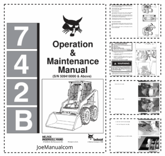 Bobcat 742B Skidsteer Loader Operation and Maintenance Manual 5094