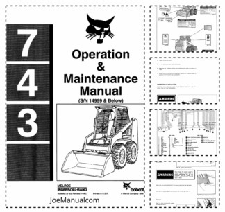 Bobcat 743 Skidsteer Loader Operation and Maintenance Manual 14999