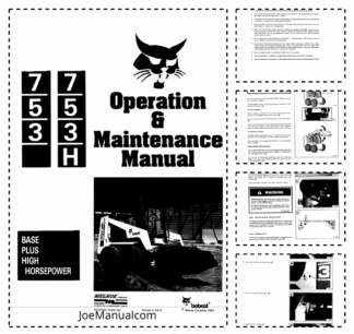 Bobcat 753 753H Skidsteer Loader Operation and Maintenance Manual