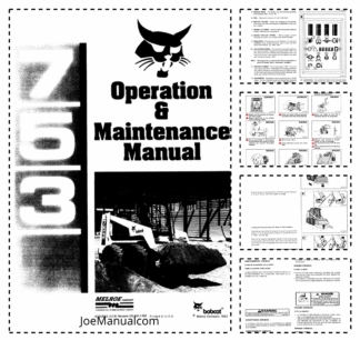 Bobcat 753 Skidsteer Loader Operation and Maintenance Manual