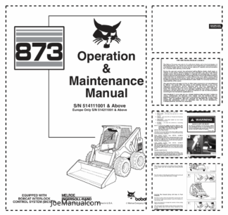 Bobcat 837 Skidsteer Loader Operation and Maintenance Manual 5141 5142