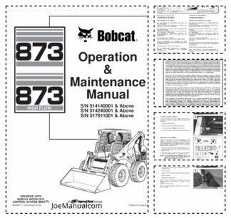 Bobcat 873 HF Skidsteer Loader Operation and Maintenance Manual 2003