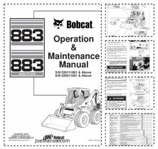 Bobcat 883 HF Skidsteer Loader Operation and Maintenance Manual 5201 5202