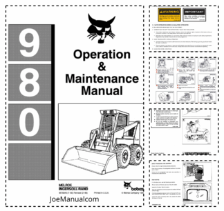 Bobcat 980 Skidsteer Loader Operation and Maintenance Manual