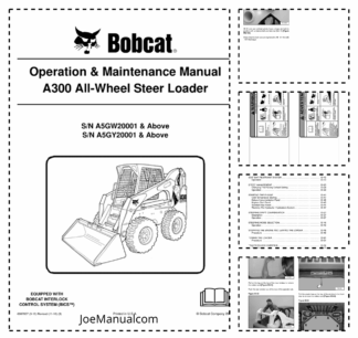 Bobcat A300 Skidsteer Loader Operation and Maintenance Manual A5GW A5GY