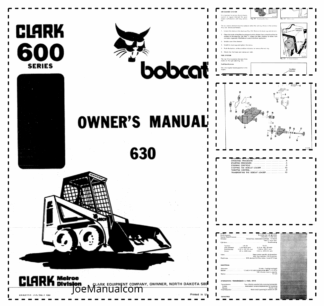 Bobcat Clark 630 Skidsteer Loader Operation and Maintenance Manual
