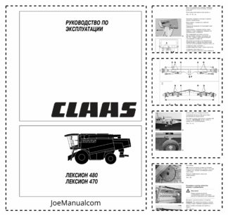 Claas Lexion 470 480 Combine Harvesters Operators Manual RU