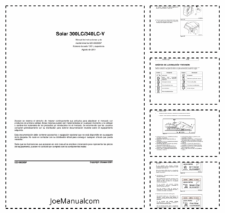 Doosan 300LC 340LC-V Excavator Operation and Maintenance Manual 1001 and Up ES