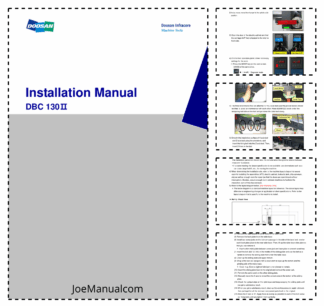 Doosan DBC130II CNC Machine Installation Manual
