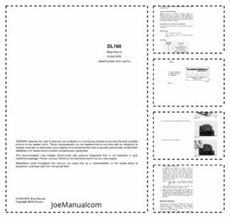 Doosan DL160 Wheel Loader Workshop Manual 5001 and Up