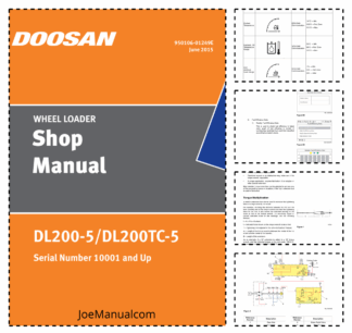 Doosan DL200-5 DL200TC-5 Wheel Loader Workshop Manual 10001 and Up