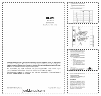 Doosan DL220 Wheel Loader Workshop Manual 5001 and Up