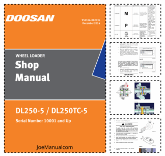 Doosan DL250-5 DL250TL-5 Wheel Loader Workshop Manual 10001 and Up