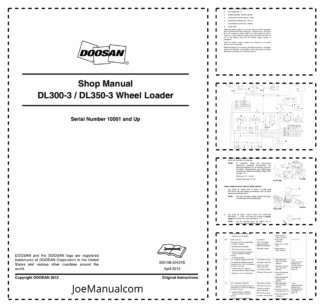 Doosan DL300-3 DL350-3 Wheel Loader Workshop Manual 10001 and Up
