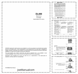 Doosan DL400 Wheel Loader Workshop Manual 5001 and Up