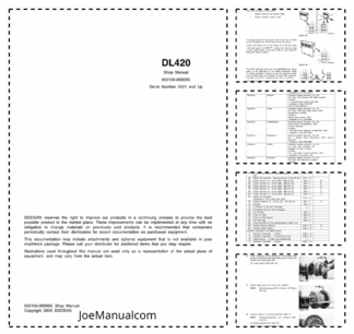 Doosan DL400FL DL420 Wheel Loader Workshop Manual 5001 and Up