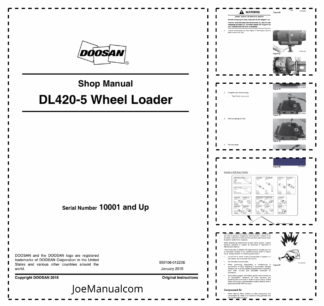 Doosan DL420-5 Wheel Loader Workshop Manual 10001 and Up