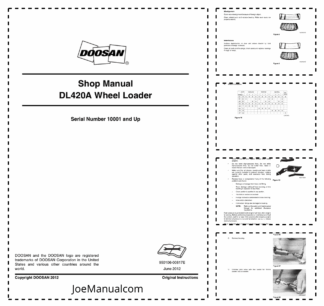 Doosan DL420A Wheel Loader Workshop Manual 10001 and Up