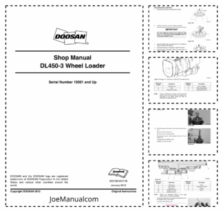 Doosan DL450-3 Wheel Loader Workshop Manual 10001 and Up