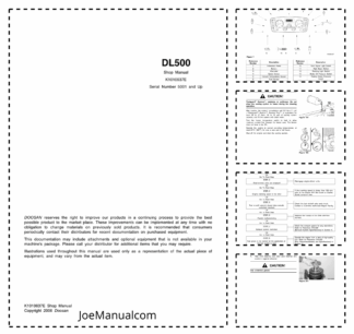 Doosan DL500 Wheel Loader Workshop Manual 5001 and Up