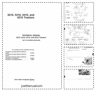 John Deere 5210 5310 5410 5510 Tractor Technical Manual TM1716